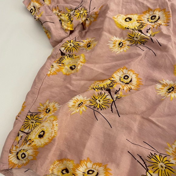 Madewell Plaza Button-Front Shirt Dutch Dandelions - Picture 9 of 11